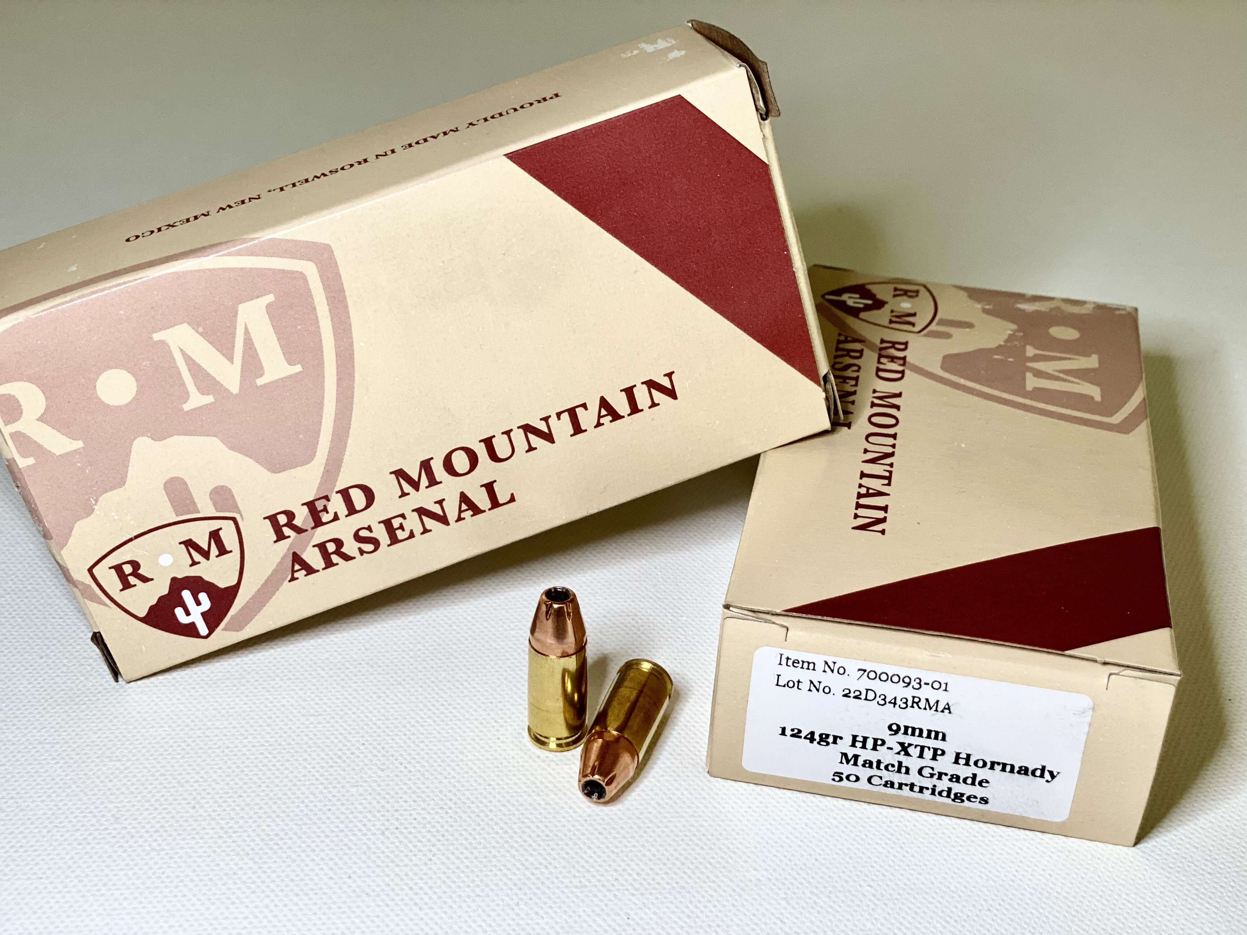 9mm Cartridge 124gr HP-XTP Match Grade by Hornady Box of 50